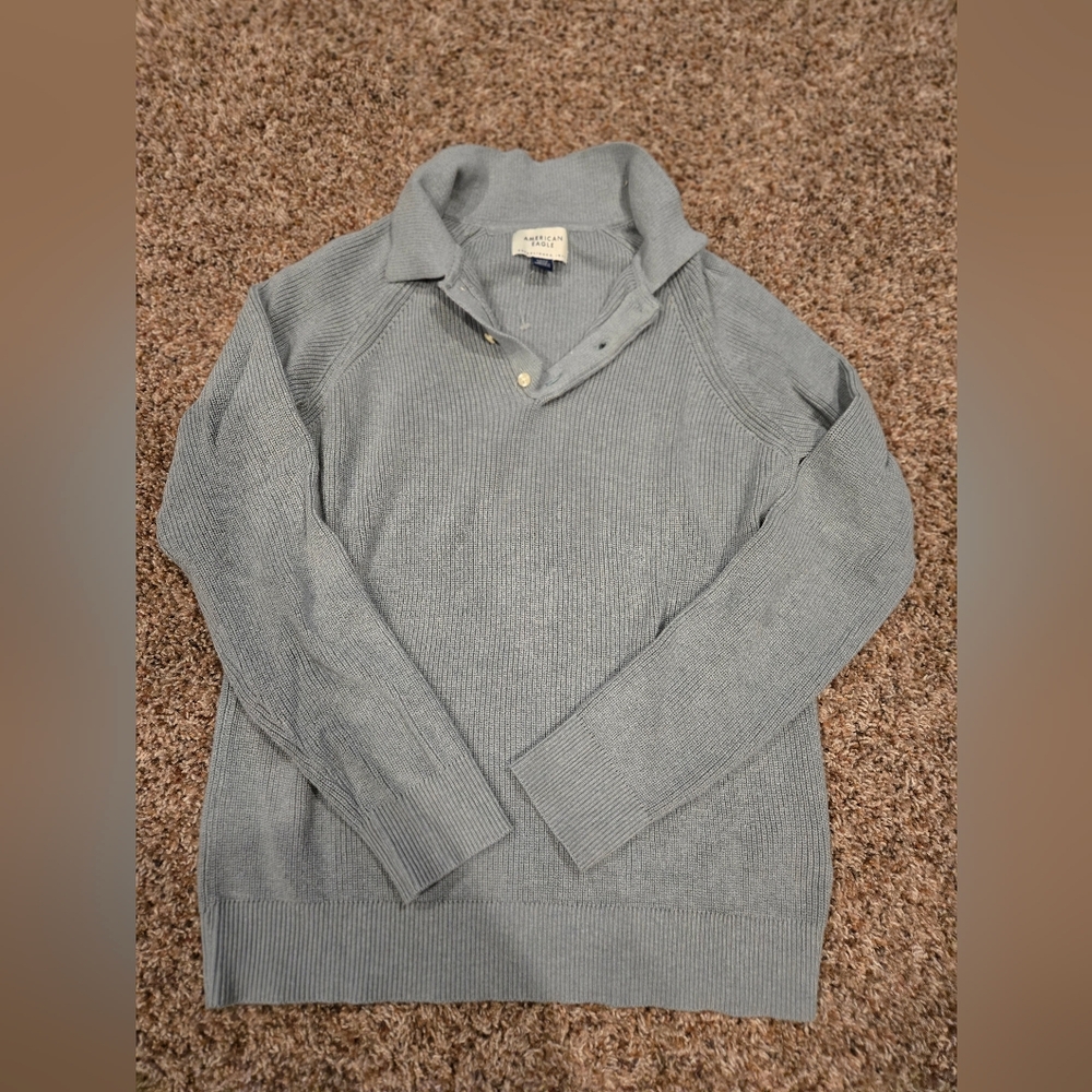 American Eagle Outfitters Light Gray Sweater